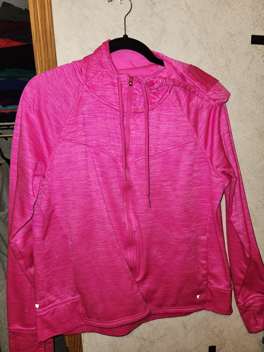 Danskin Now Full-Zip Hoodie in Hot Pink